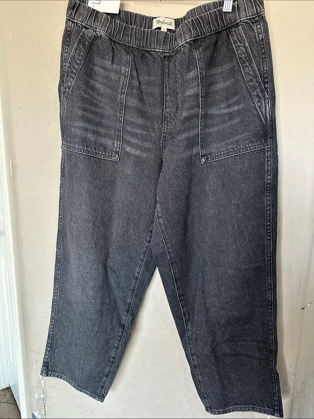 Madewell Women's Black Washed Boyfriend Jeans